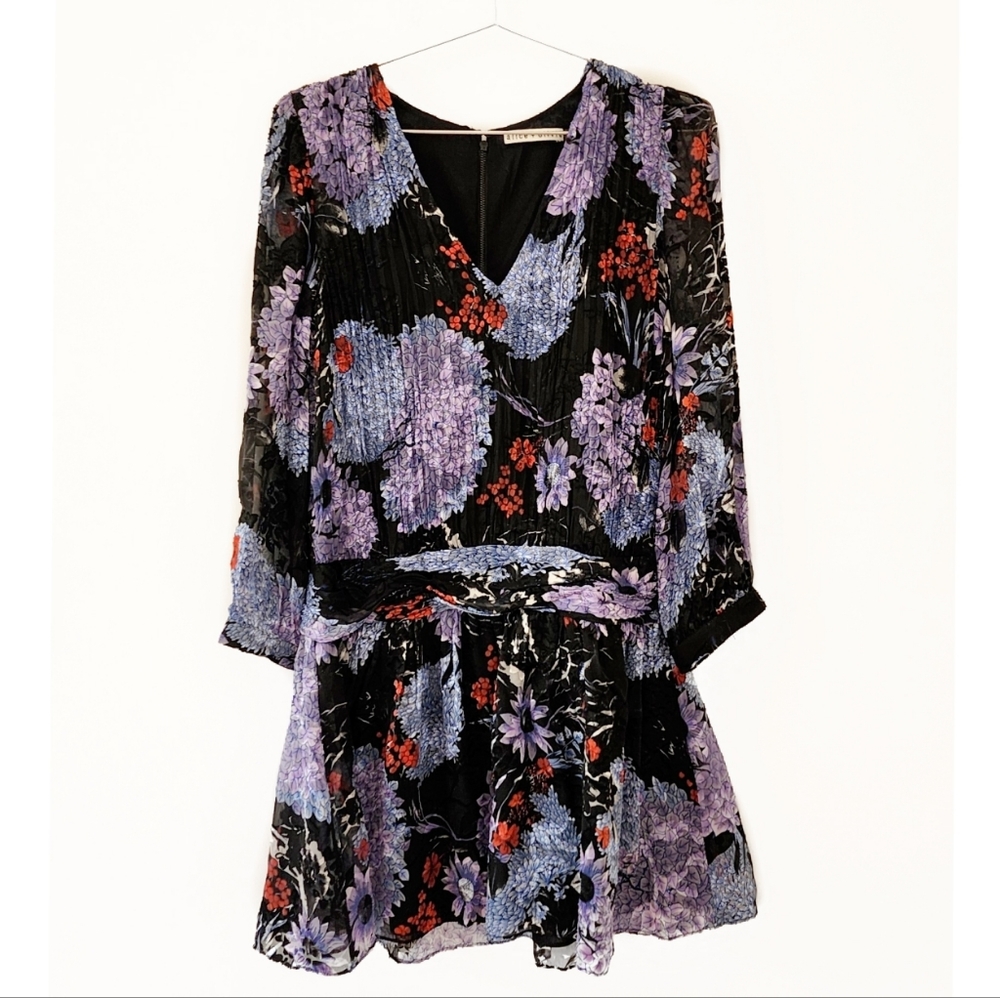 Alice and Olivia Floral Mini Dress